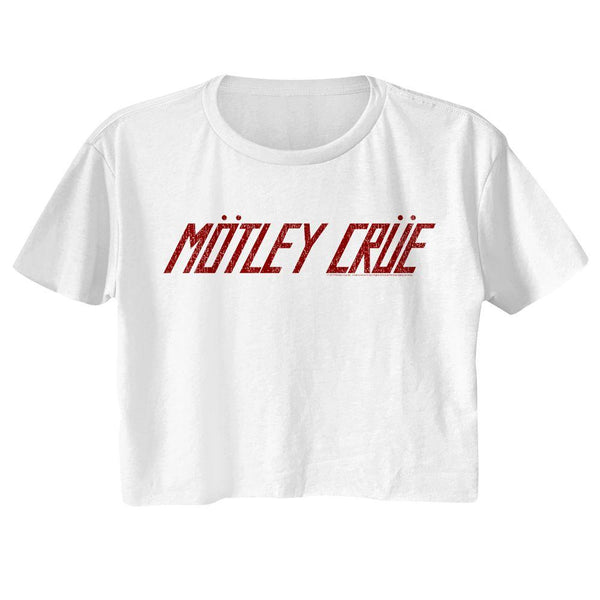 Motley Crue Logo Womens Crop Tee - HYPER iCONiC