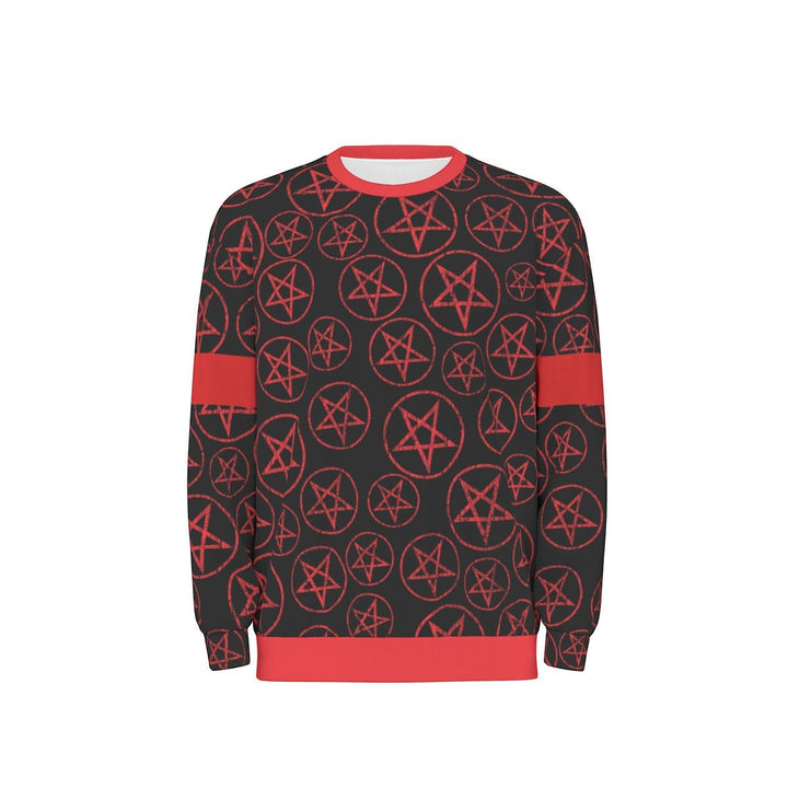 Motley Crue Pentagram Drop Shoulder Sweatshirt - HYPER iCONiC.