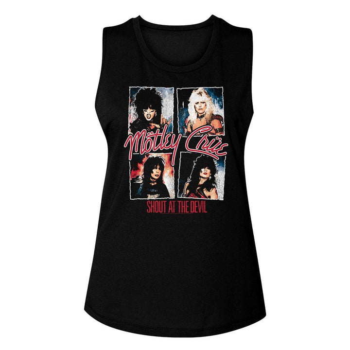 Motley Crue Shout At The Devil Womens Muscle Tank Top - HYPER iCONiC