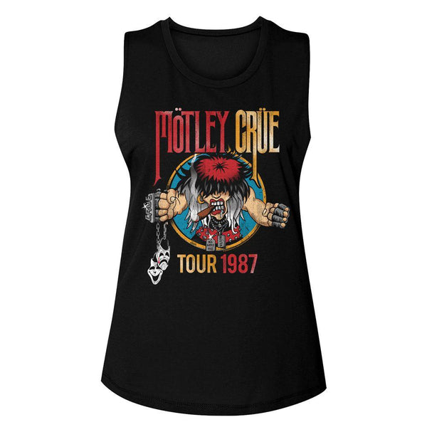 Motley Crue Tour 1987 Womens Muscle Tank Top - HYPER iCONiC