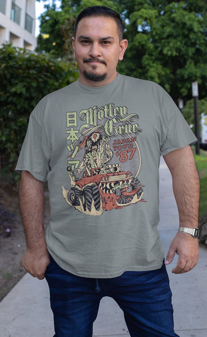 Motley Crue Tour '87 Big and Tall T-Shirt - HYPER iCONiC.
