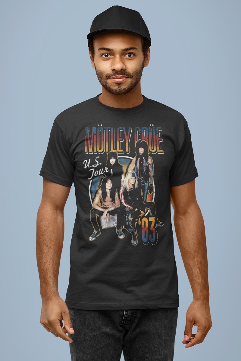 Motley Crue US Tour '83 T-Shirt - HYPER iCONiC