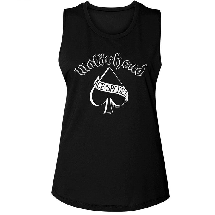 Motorhead - Ace Of Spades Womens Muscle Tank Top - HYPER iCONiC.