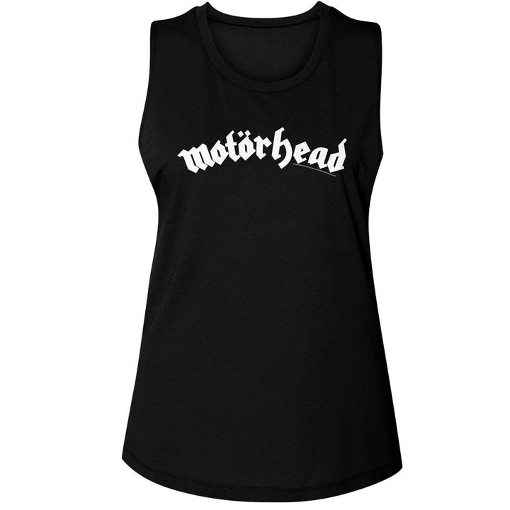 Motorhead - Light Logo Womens Muscle Tank Top - HYPER iCONiC.