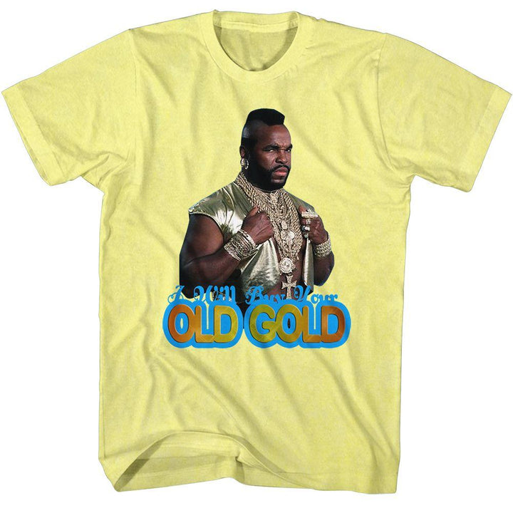 Mr. T - Old Gold T-Shirt - HYPER iCONiC
