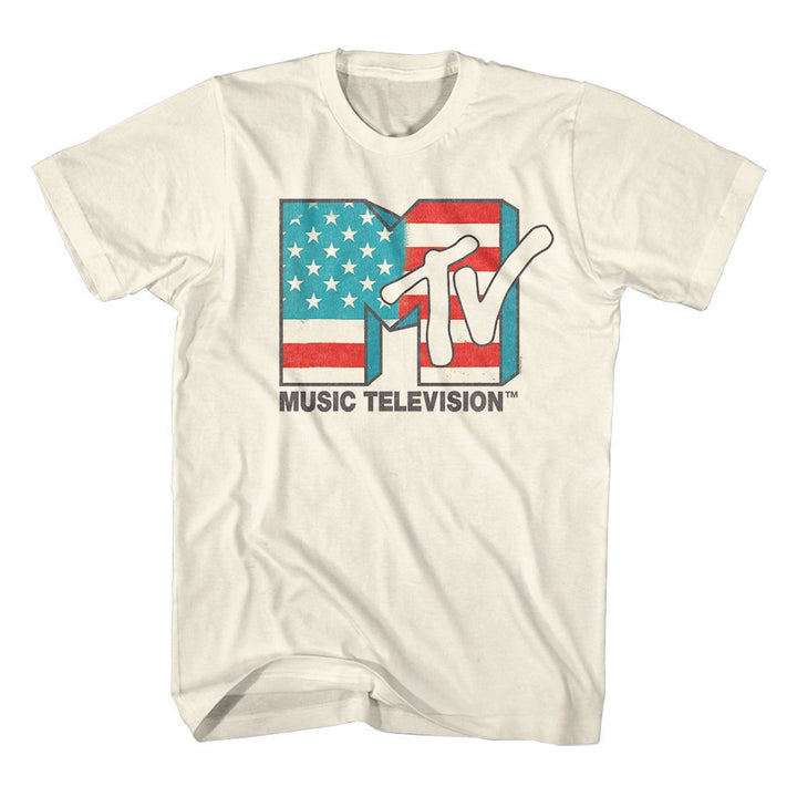 MTV - American Flag Boyfriend Tee - HYPER iCONiC.