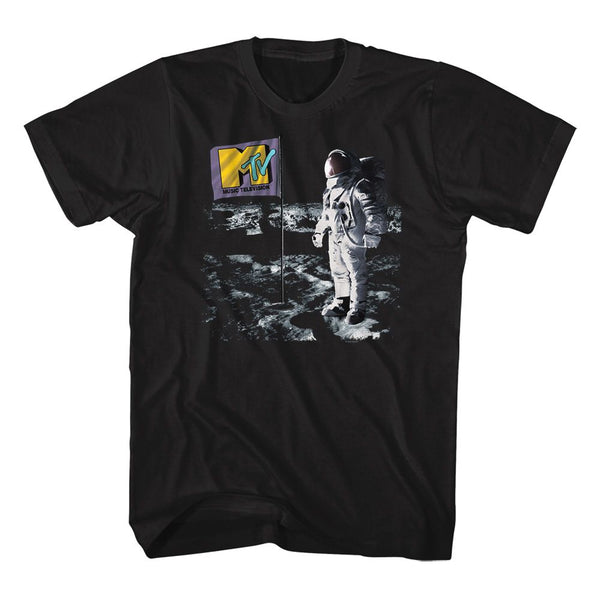 MTV - Flag On Moon T-Shirt - HYPER iCONiC.