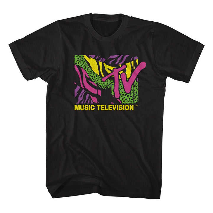 MTV - Leopard And Zebra Print Logo T-Shirt - HYPER iCONiC.