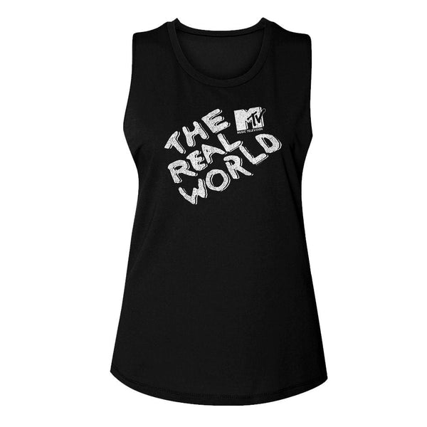 MTV - The Real World Logo Womens Tank Top - HYPER iCONiC.