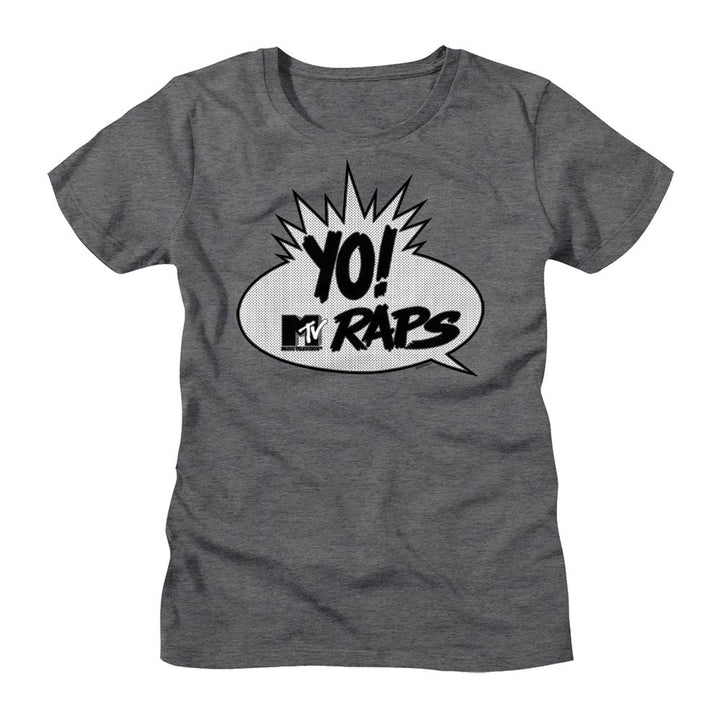MTV - Yo Raps Womens T-Shirt - HYPER iCONiC.