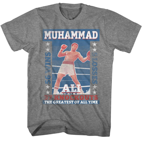 Muhammad Ali - Ali Fight Record Boyfriend Tee - HYPER iCONiC.