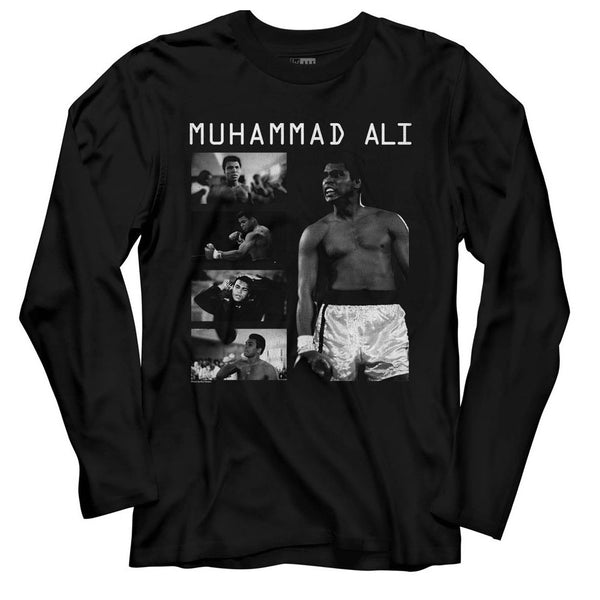 Muhammad Ali - Collage Long Sleeve Boyfriend Tee - HYPER iCONiC.