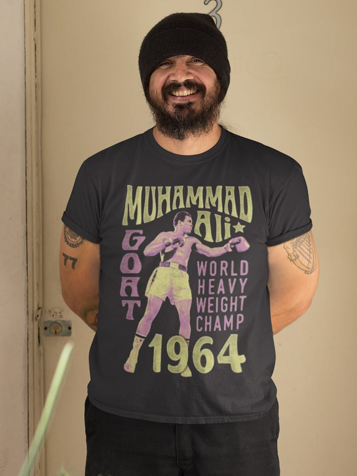 MUHAMMAD ALI - GOAT 1964 BIG AND TALL T-SHIRT - HYPER iCONiC.