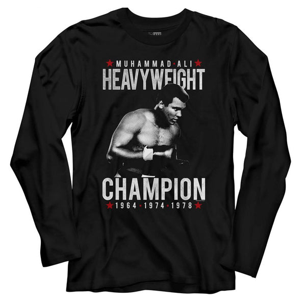Muhammad Ali - Heavychamp Long Sleeve Tee - HYPER iCONiC.