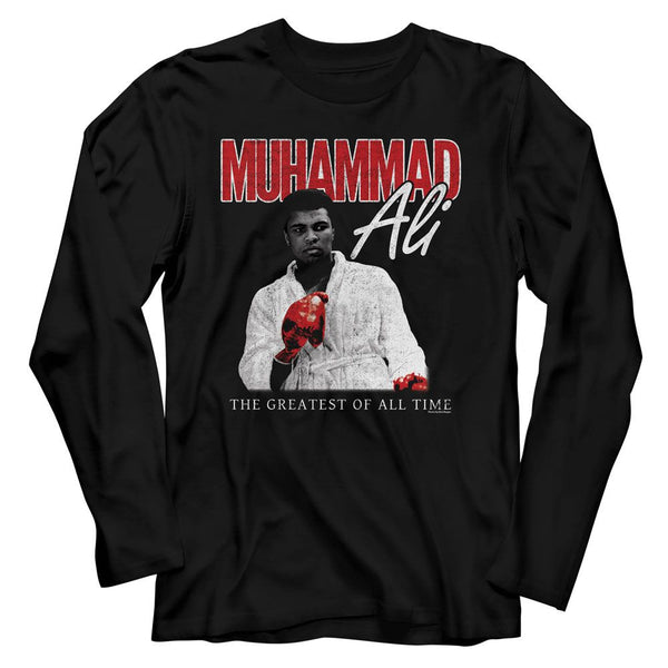 Muhammad Ali - Red Glove Stare Long Sleeve Boyfriend Tee - HYPER iCONiC.