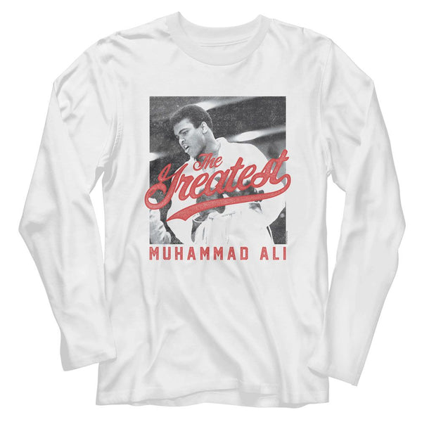 Muhammad Ali - The Greatest BW Long Sleeve Boyfriend Tee - HYPER iCONiC.