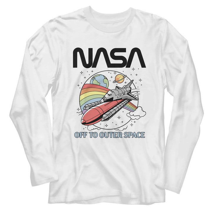 NASA - To Space Long Sleeve Boyfriend Tee - HYPER iCONiC.