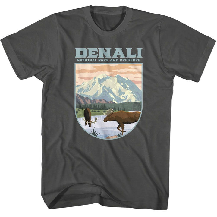 National Parks - Denali Landscape Shape Boyfriend Tee - HYPER iCONiC.