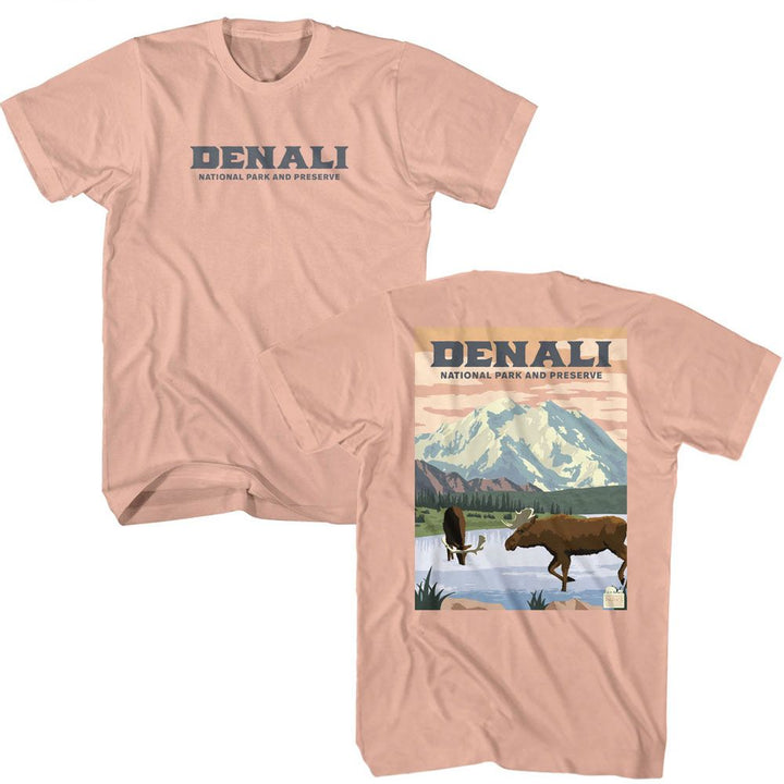 National Parks - Denali Poster Art Boyfriend Tee - HYPER iCONiC.