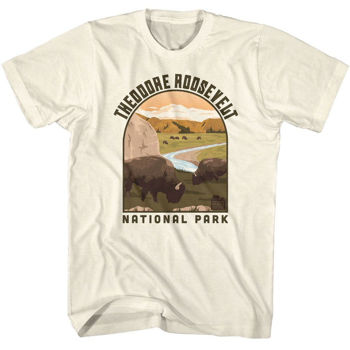 National Parks - Theodore Roosevelt Landscape Shape Boyfriend Tee - HYPER iCONiC.