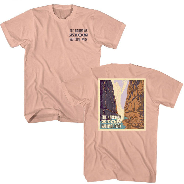 National Parks - Zion Narrows Front Back Boyfriend Tee - HYPER iCONiC.