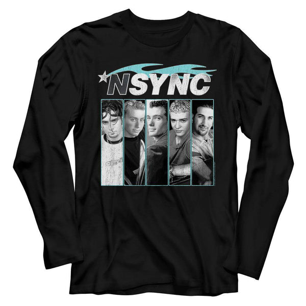 *NSYNC Blue Flame Long Sleeve T-Shirt - HYPER iCONiC