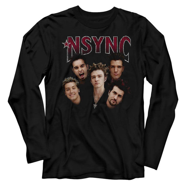 *NSYNC Group Shot Long Sleeve T-Shirt - HYPER iCONiC