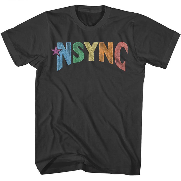 *NSYNC - Multi Color Logo2 Boyfriend Tee - HYPER iCONiC.