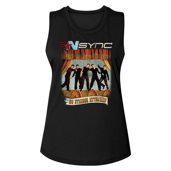 *NSYNC No Strings No Words Womens Muscle Tank Top - HYPER iCONiC