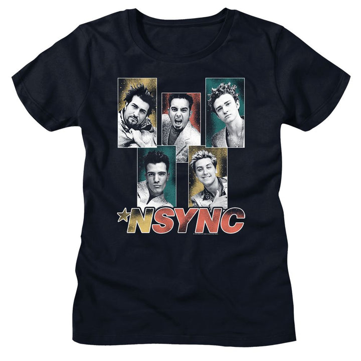 *NSYNC - Sparkly Boxes Womens T-Shirt - HYPER iCONiC.