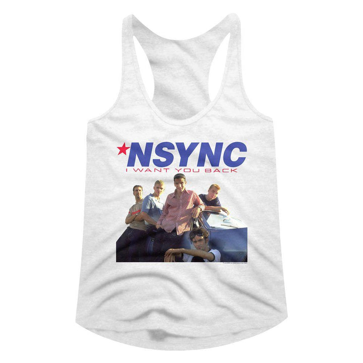 *NSYNC Want You Back Womens Racerback Tank - HYPER iCONiC