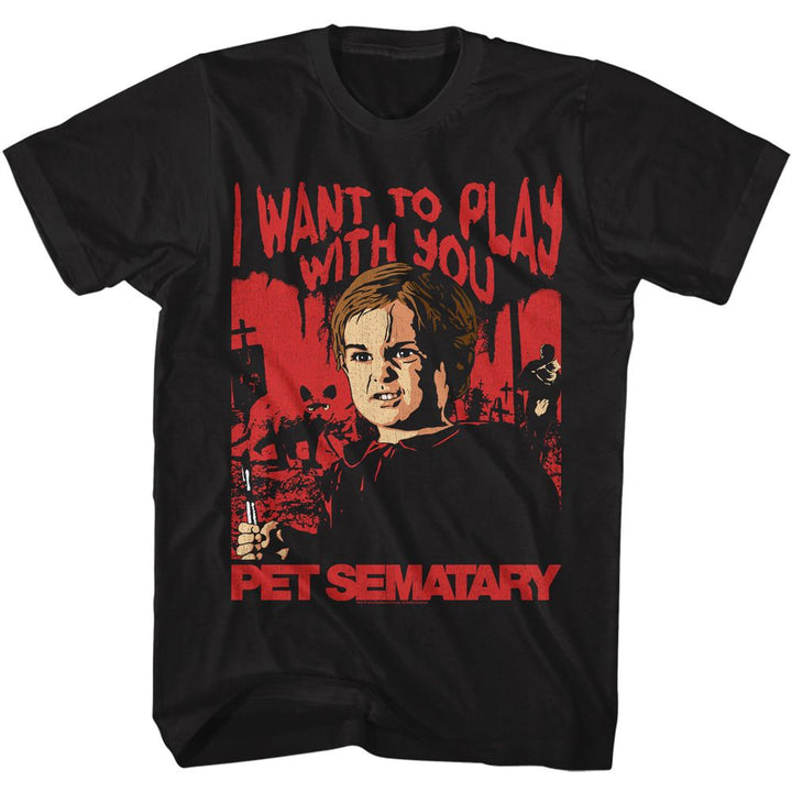 Pet Sematary - Pet Sematary I Want To Play Boyfriend Tee - HYPER iCONiC.