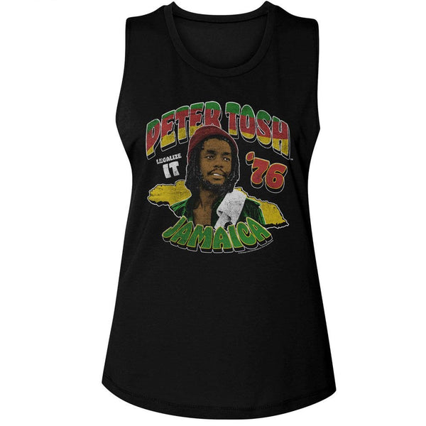 Peter Tosh - Legalize It 76 Womens Muscle Tank Top - HYPER iCONiC.