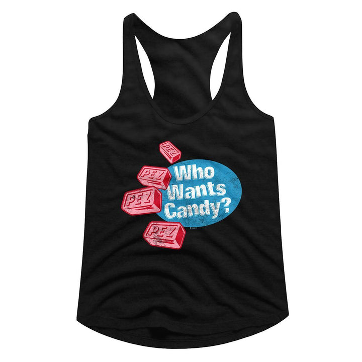 PEZ Who Wants Candy Womens Racerback Tank - HYPER iCONiC