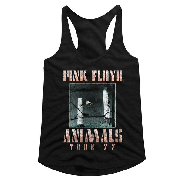 Pink Floyd Animals Tour '77 Womens Racerback Tank - HYPER iCONiC