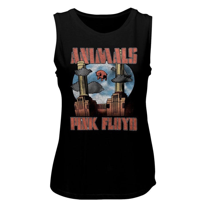 Pink Floyd Animals Womens Muscle Tank Top - HYPER iCONiC