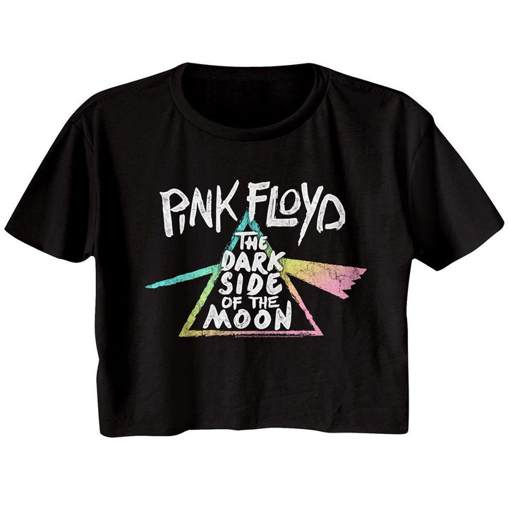 Pink Floyd Dark Side Gradient Womens Crop Tee - HYPER iCONiC