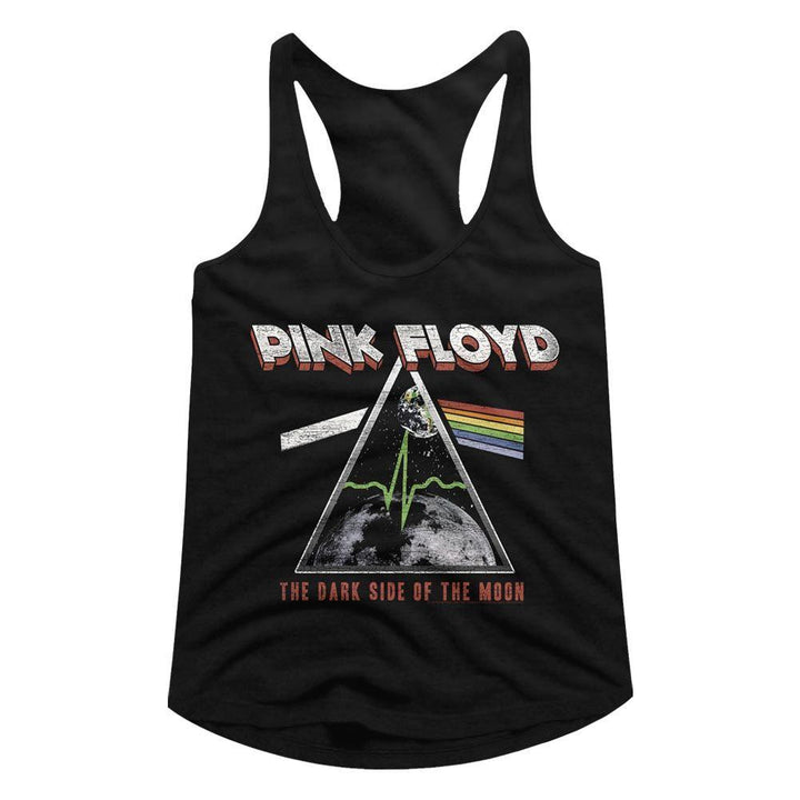 Pink Floyd Moon Womens Racerback Tank - HYPER iCONiC