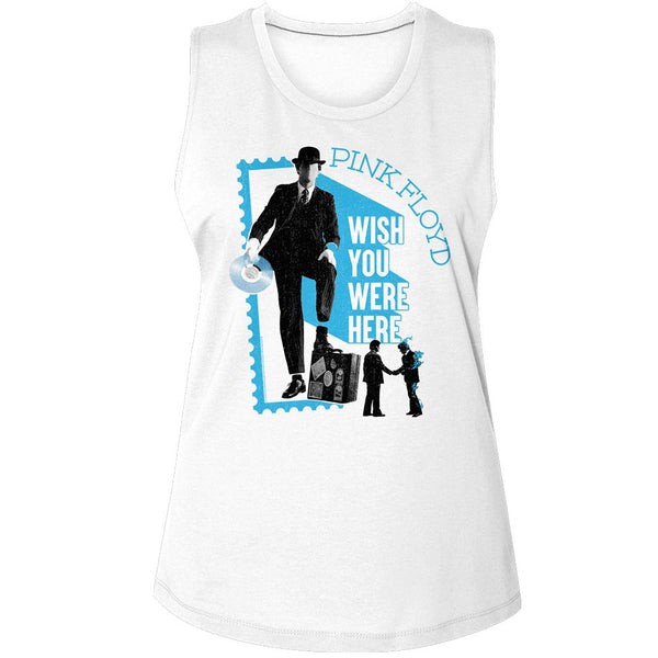 Pink Floyd - PF WYWH Womens Muscle Tank Top - HYPER iCONiC.