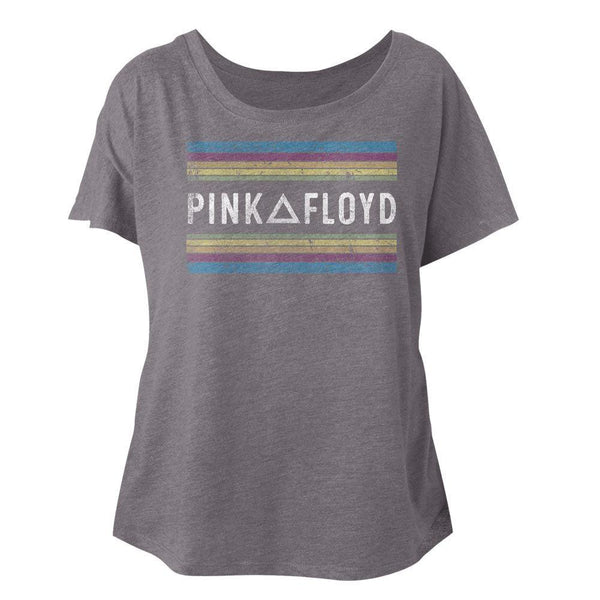 Pink Floyd Pink Floyd Rainbows Womens Short Sleeve Dolman - HYPER iCONiC