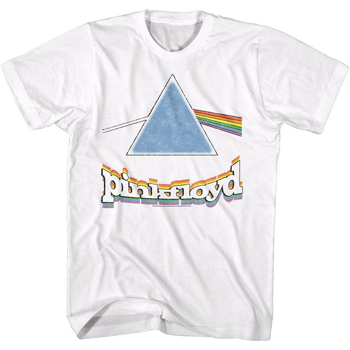 Pink Floyd Rainbow Prism W/Logo T-Shirt - HYPER iCONiC