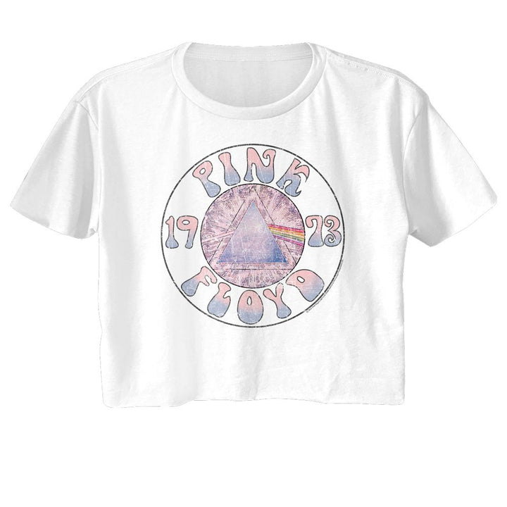 Pink Floyd - Sketch Prism Circle Womens Crop Tee - HYPER iCONiC.