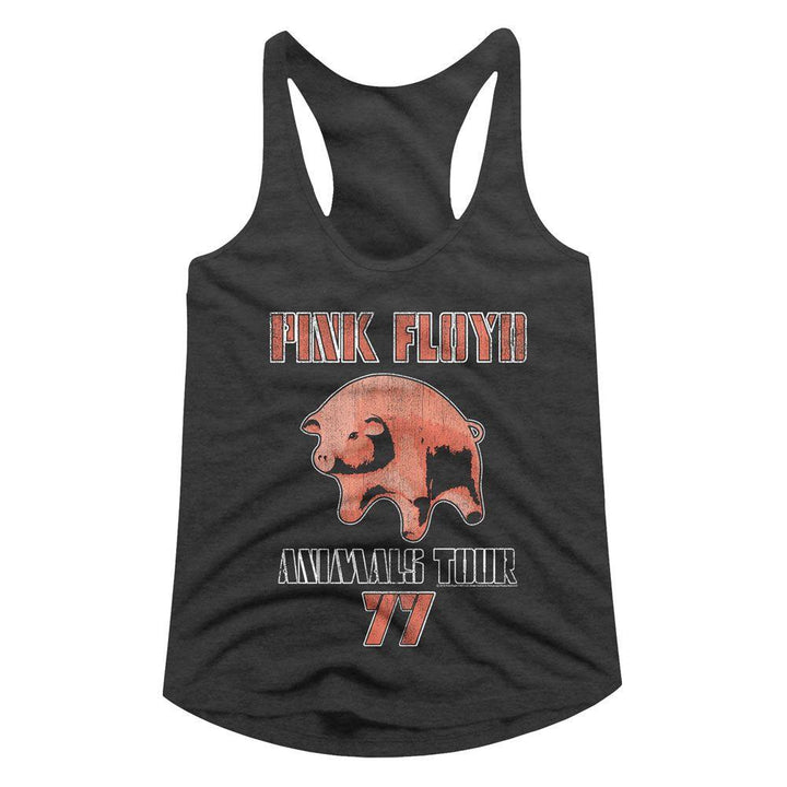 Pink Floyd Tour '77 Womens Racerback Tank - HYPER iCONiC