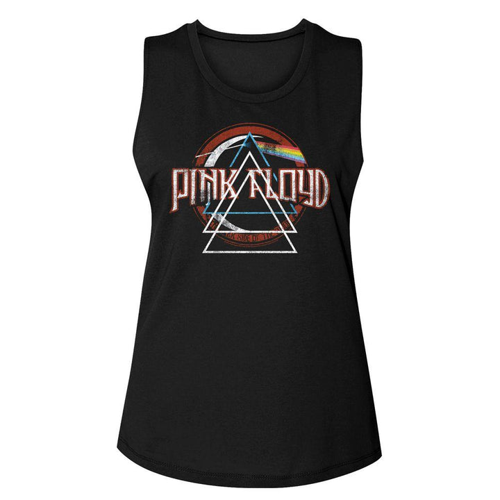 Pink Floyd Triangle Triad Womens Muscle Tank Top - HYPER iCONiC