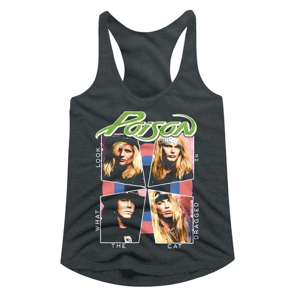 Poison Cat Dragged In Womens Racerback Tank - HYPER iCONiC