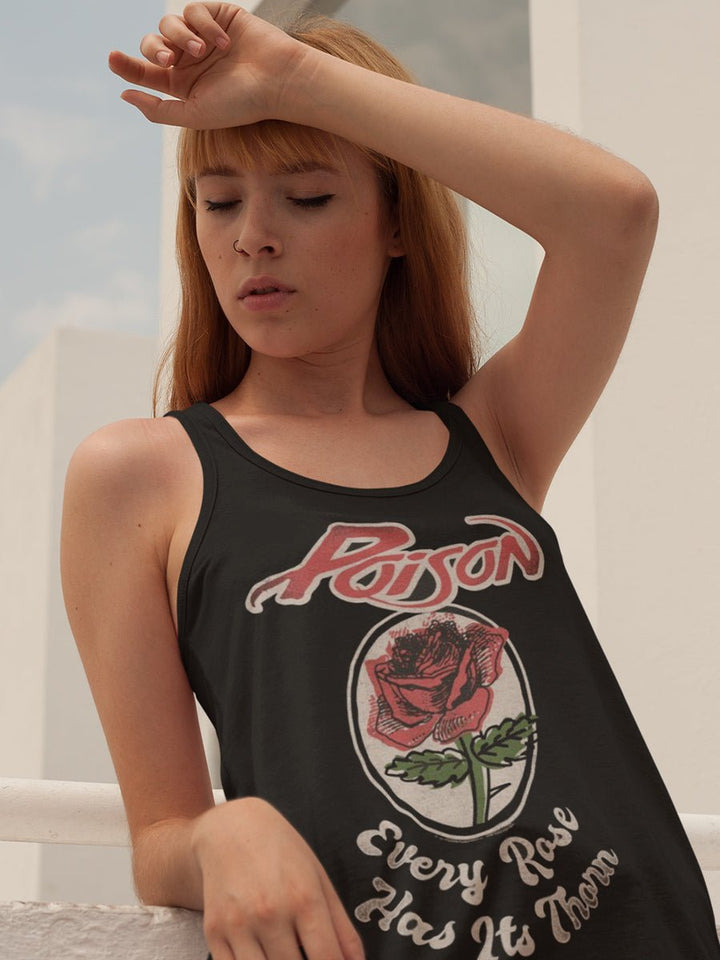 Poison Every Rose Womens Muscle Tank Top - HYPER iCONiC.