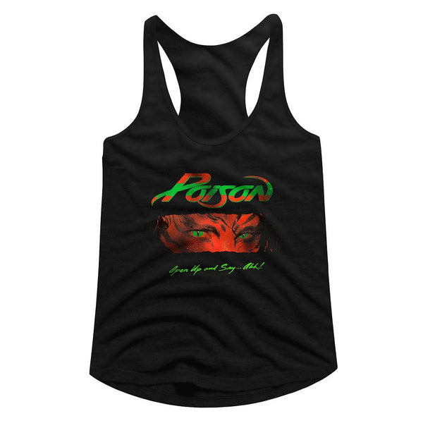 Poison Open Up And Say Ahh Womens Racerback Tank - HYPER iCONiC