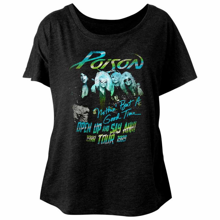 Poison Tour Shirt Womens Short Sleeve Dolman - HYPER iCONiC