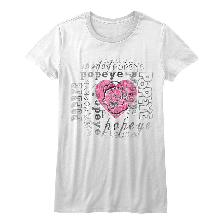 Popeye I Heart Popeye Womens T-Shirt - HYPER iCONiC