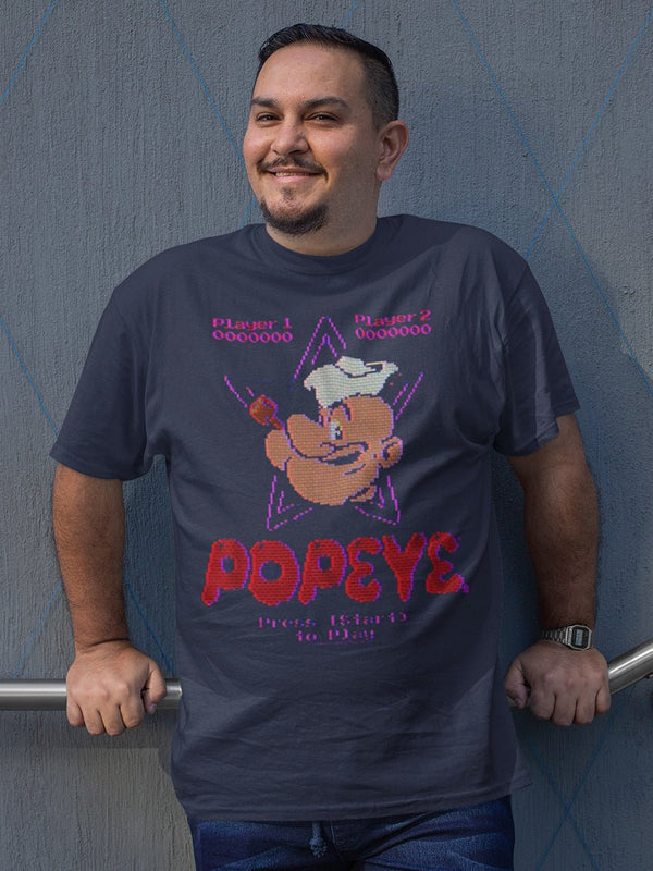 POPEYE - OLD GAME BIG AND TALL T-SHIRT - HYPER iCONiC.